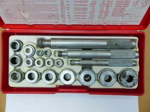 Bushing removing and - removing, inserting